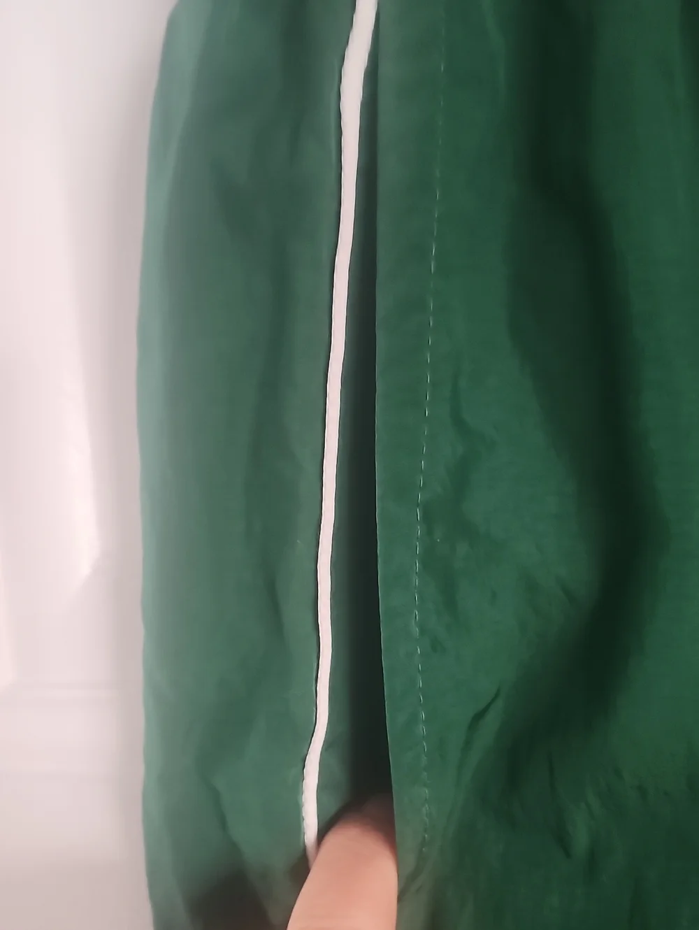 Nike Dark Green Track Pants with White Piping